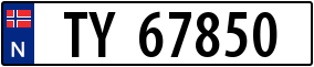 Truck License Plate